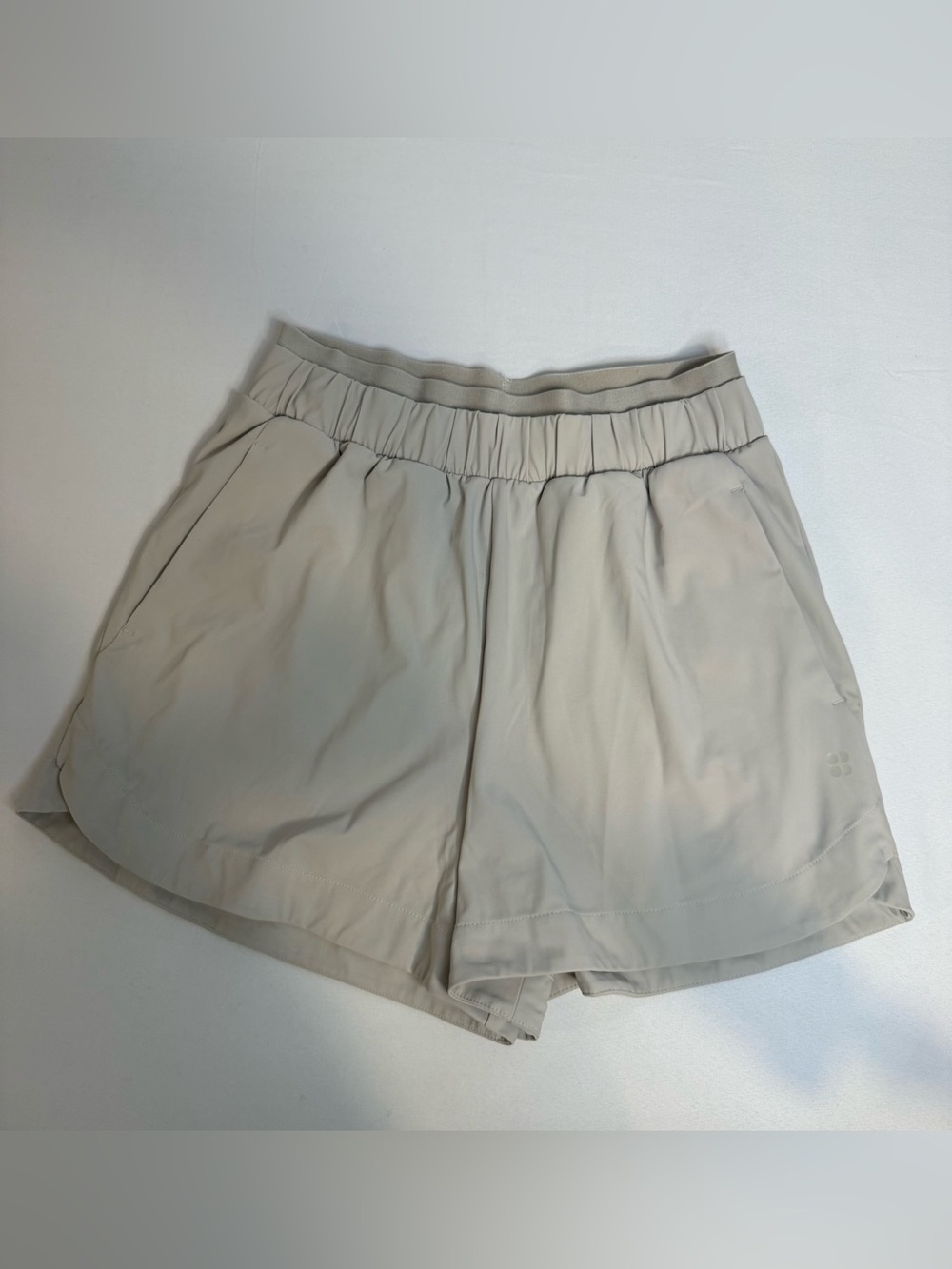 Sweaty Betty Women’s Beige Lightweight Running Shorts XS US 2 Pockets